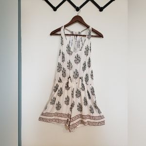 Spring, floral romper.